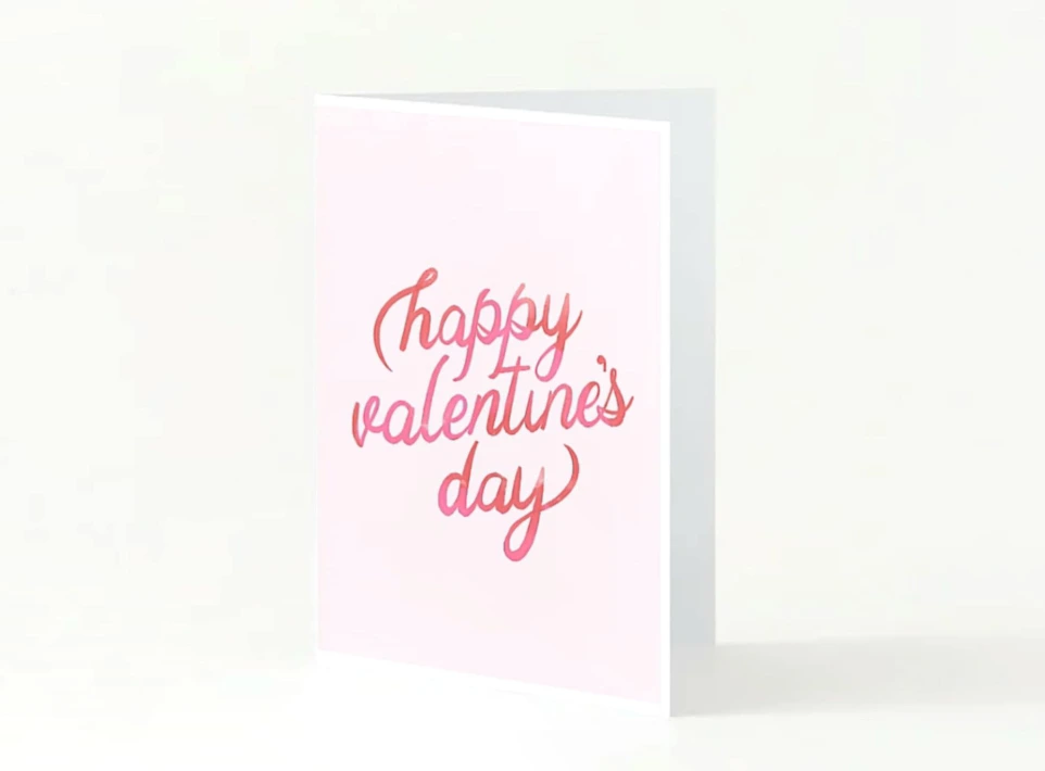 Surprenez votre bien-aimé(e) et célébrez ensemble cette journée dédiée à l'amour avec cette carte élégante.