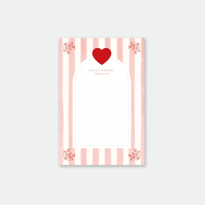 Célébrez l'amour avec ce bloc-notes.