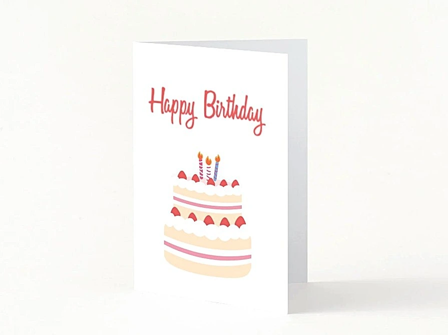 Cette jolie carte d'anniversaire est dans sa simplicité douce la carte idéale à offrir.