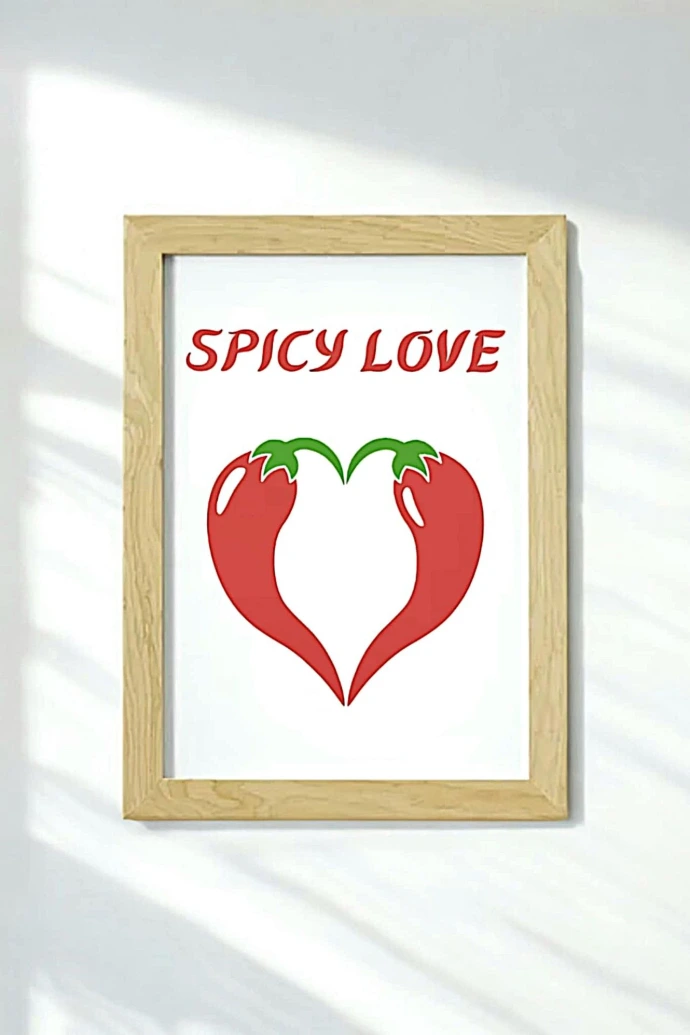 Cette affiche pimentée est parfaite pour ajouter une touche originale à ton espace de vie