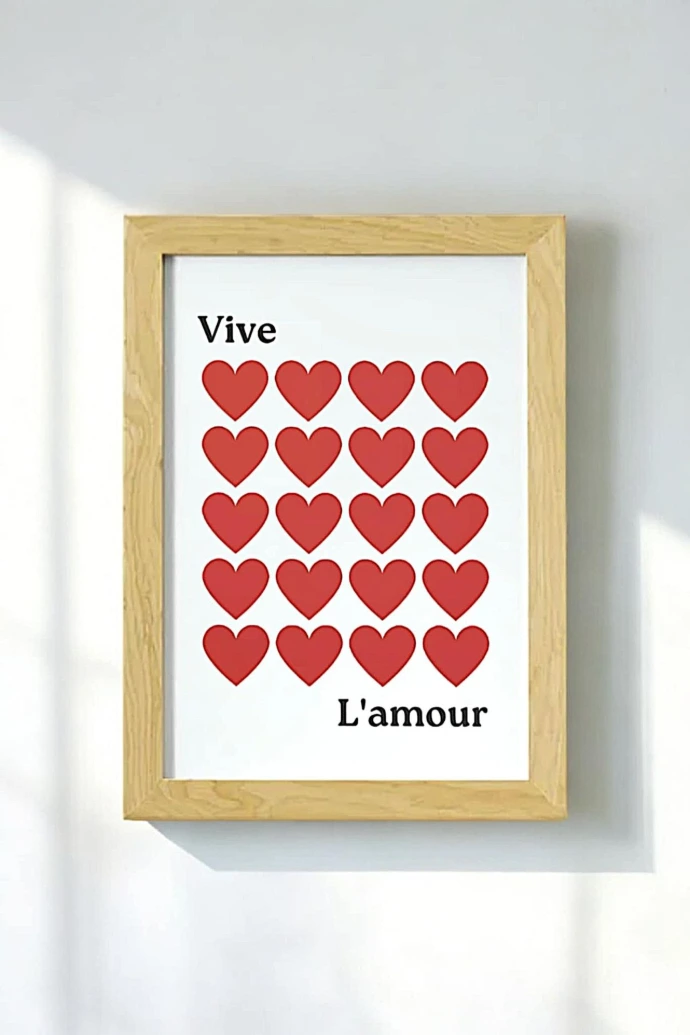 Cette affiche représente l'amour pure, elle est idéale pour sublimer votre intérieur.