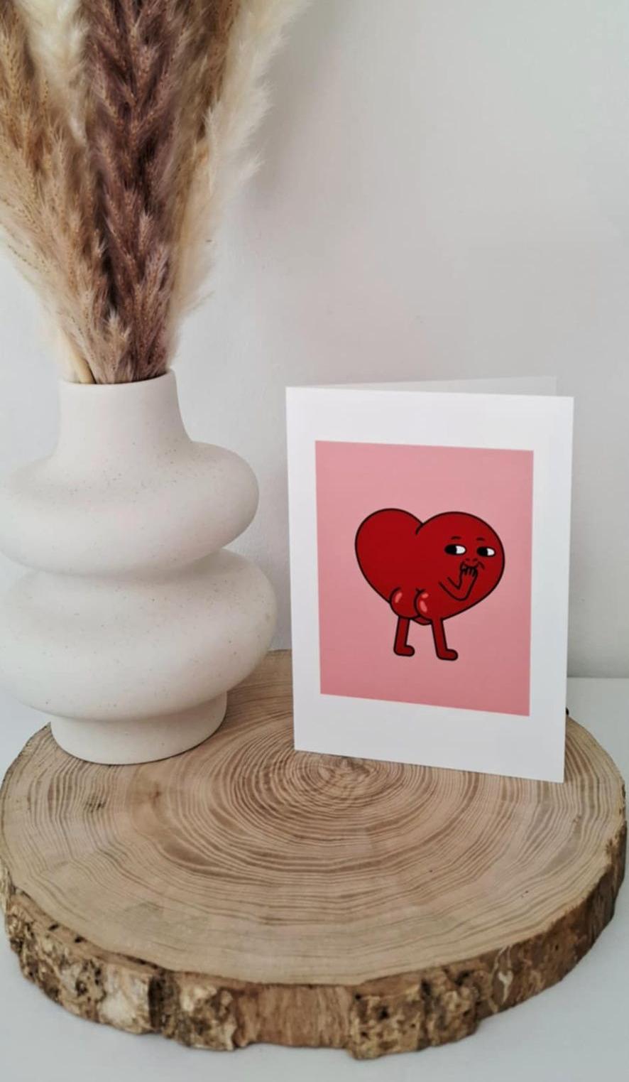 Carte Vilain Cœur, est une carte sentimentale avec une touche pimenté pour apporter une touche d'humour