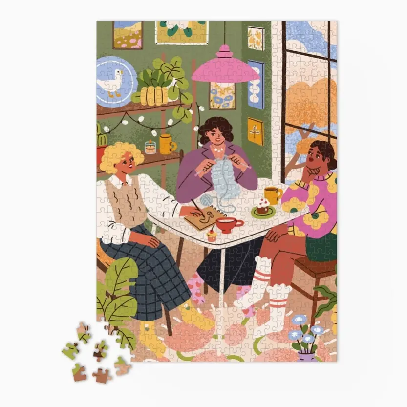 Puzzle de 1000 pièces pour adulte au thème, journée entre copines