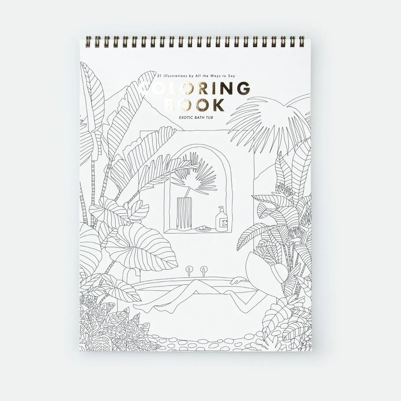 Cahier à colorier au thème exotique