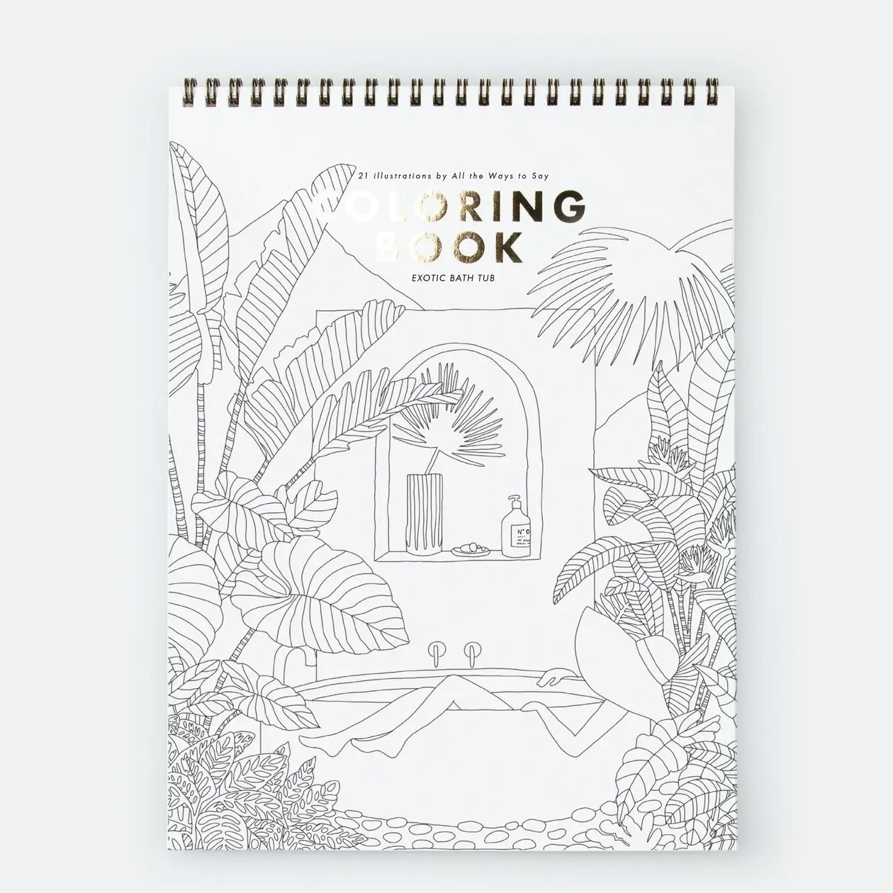 Cahier à colorier au thème exotique