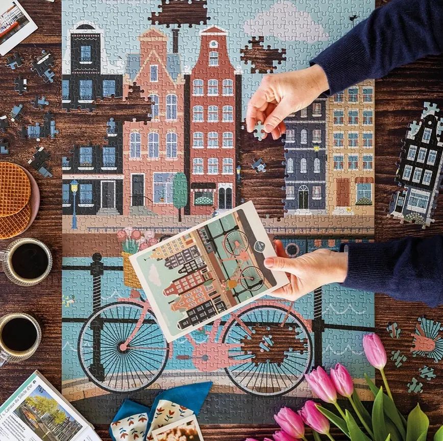 Puzzle Pédalons au fil de l'eau 5 (1000 pièces).webp