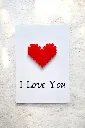 Carte Cœur Rouge
