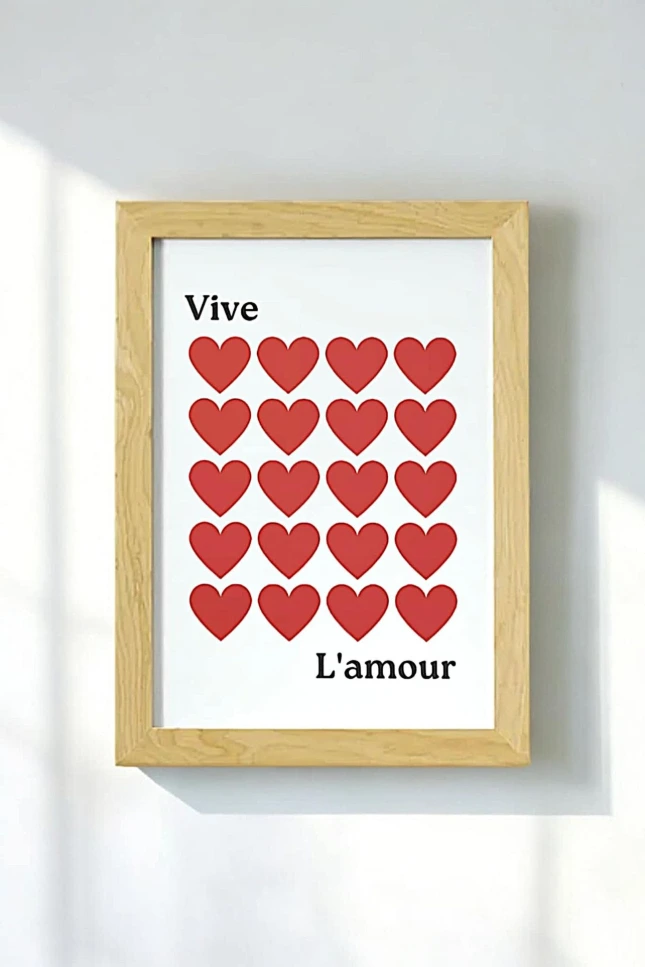 Affiche Vive L'amour (A4)