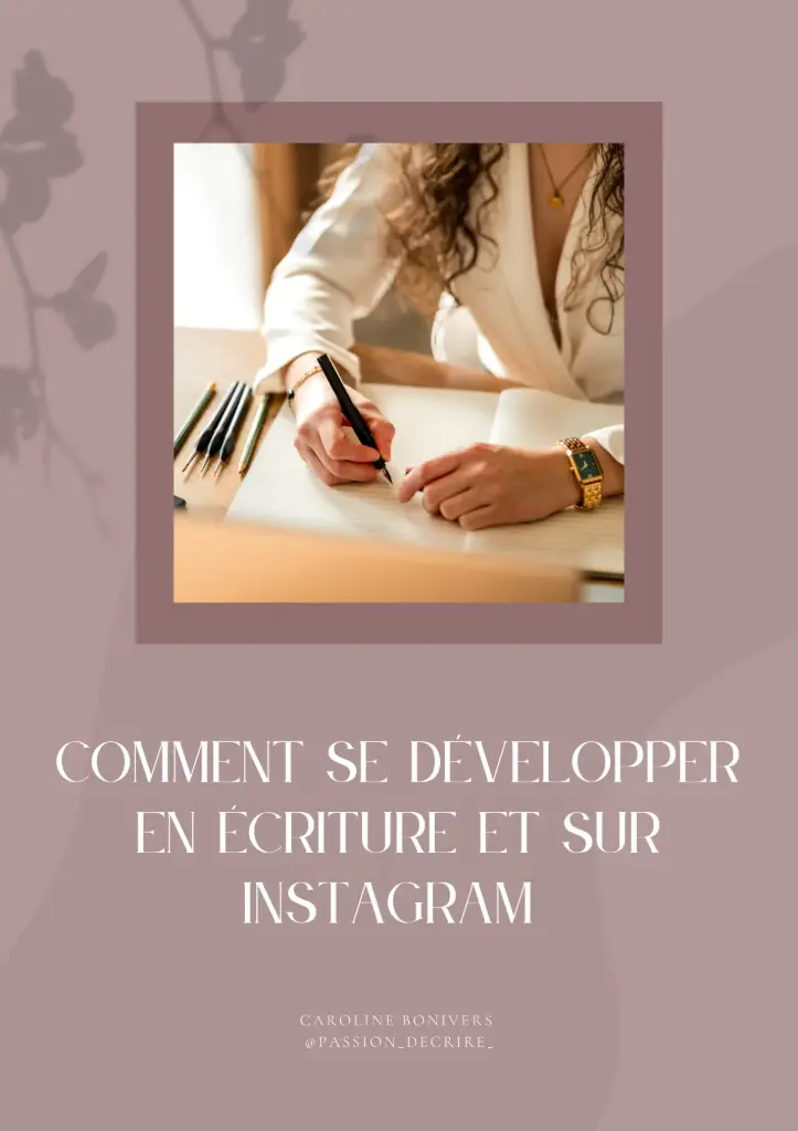 E-book Comment se développer en écriture et sur Instagram