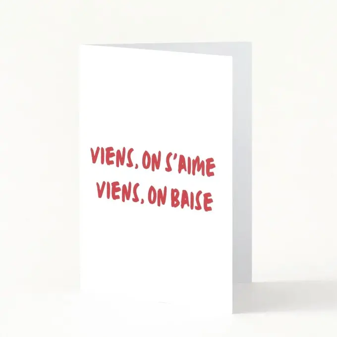 Carte Viens, on s'aime