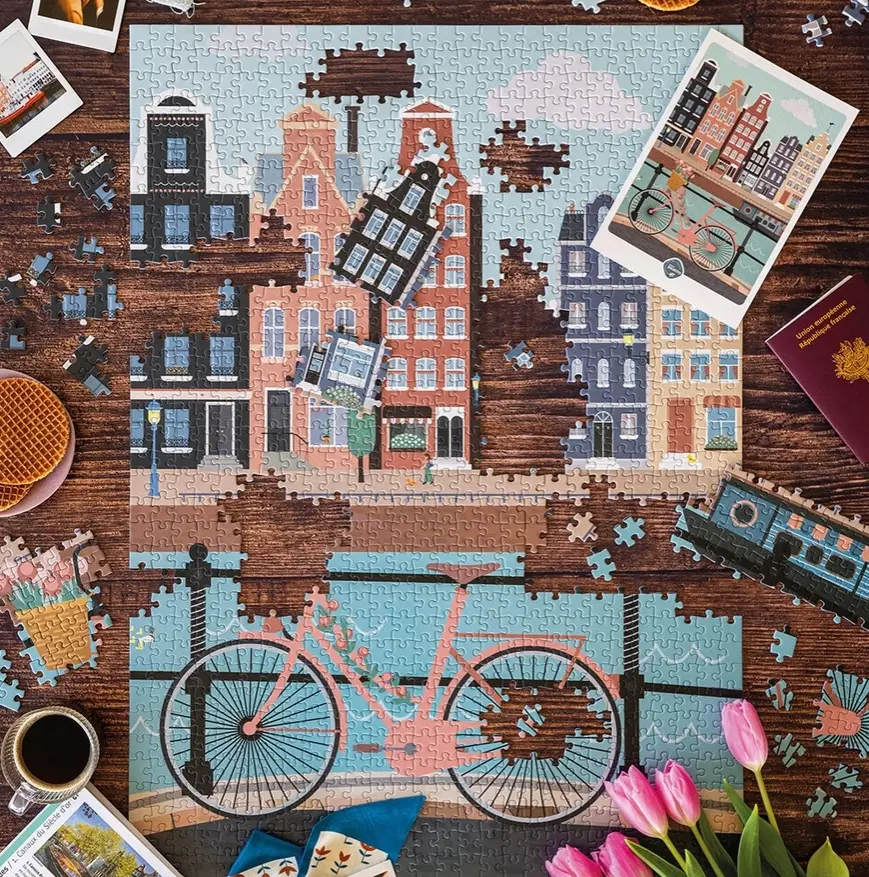 Puzzle pédalons au fil de l'eau