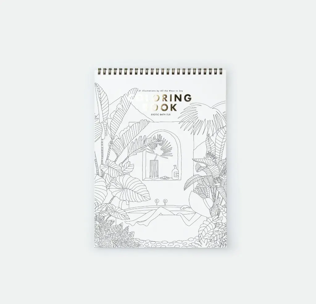 Cahier à colorier exotique