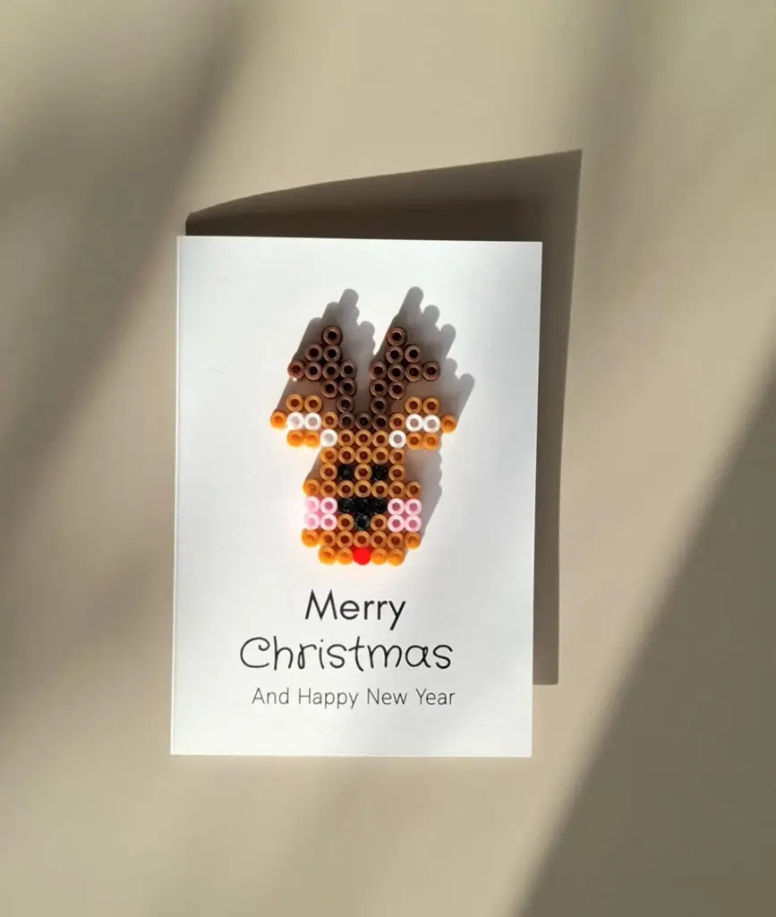 Carte Renne de Noël