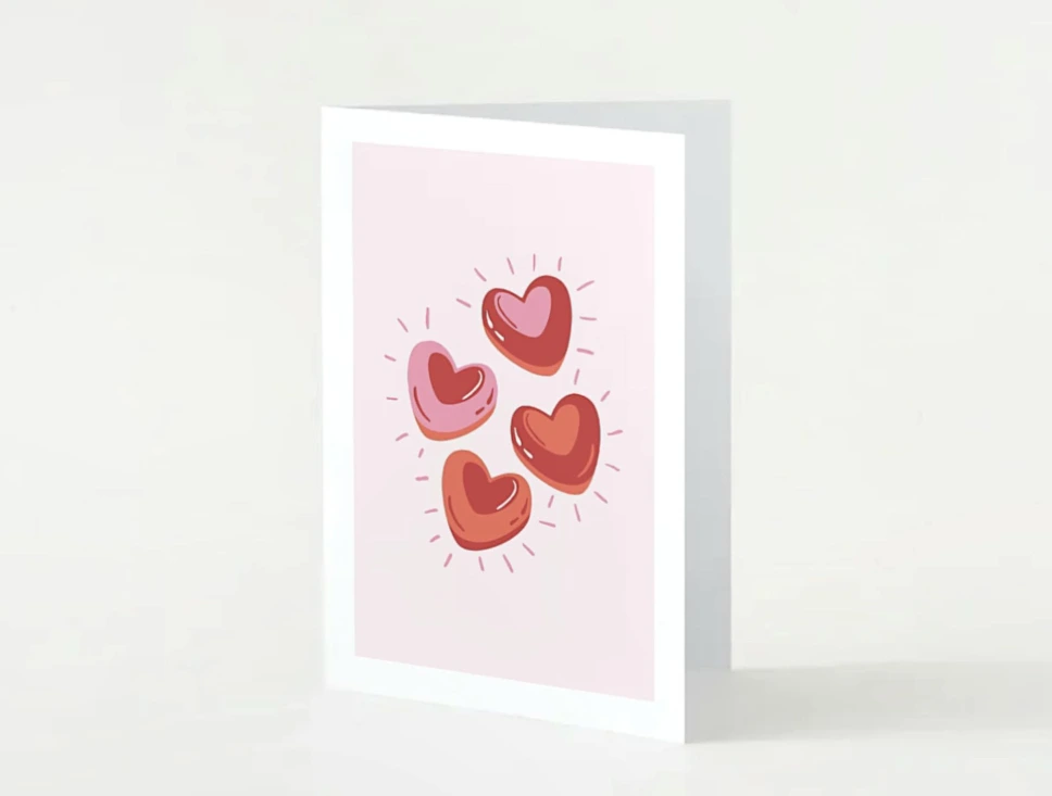 Carte St. Valentin Cœur