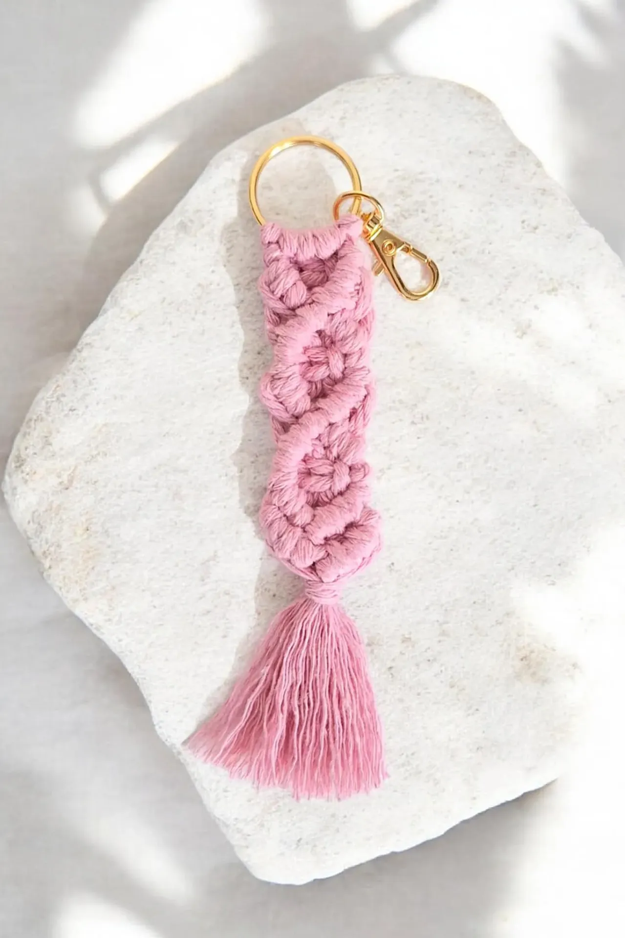 Porte-clés en macramé