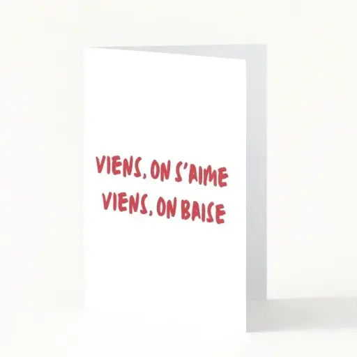 Carte Viens, on s'aime