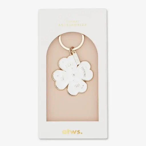 Porte-clés Trèfle blanc